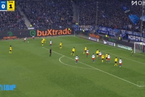 遭97分钟读秒绝平！柯尼希斯多费头球破门，多特遭汉堡1-1绝平